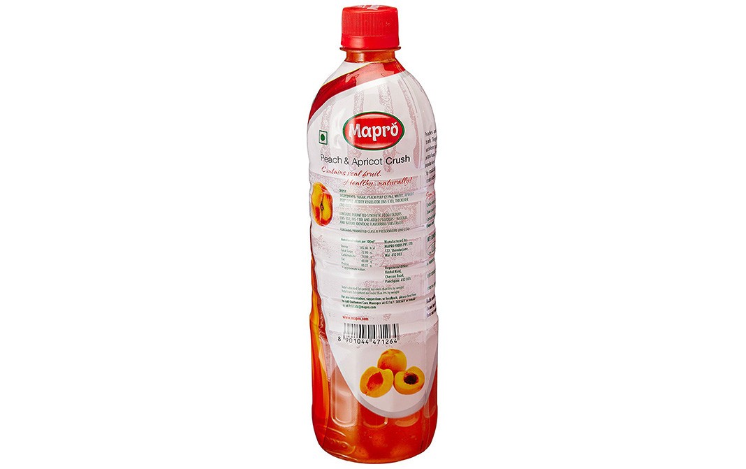 Mapro Peach & Apricot Crush    Plastic Bottle  750 millilitre